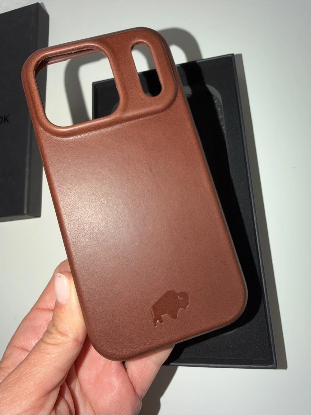 BlackBrook Harlan Full-Grain Leather MagSafe Case for iPhone 17 Pro – Brown
